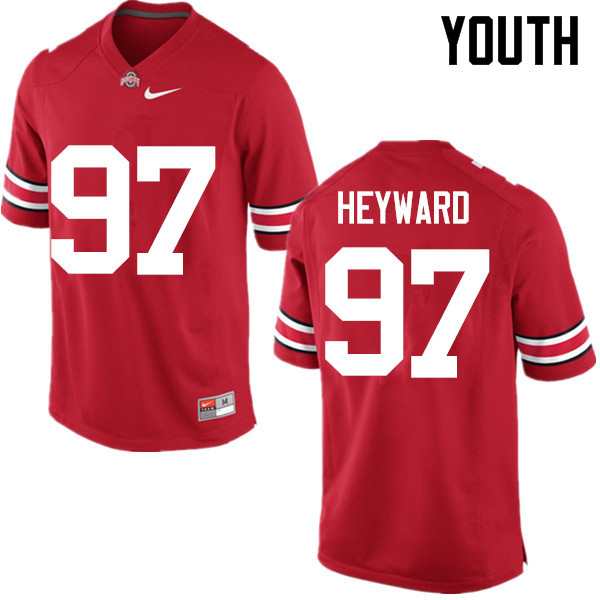 Ohio State Buckeyes Cameron Heyward Youth #97 Red Game Stitched College Football Jersey